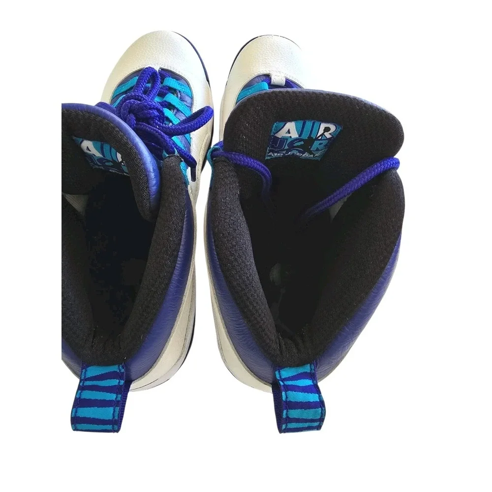 Air Jordan 10 Retro Mens Charlotte Hornets Shoes Size 10.5 Athletic White